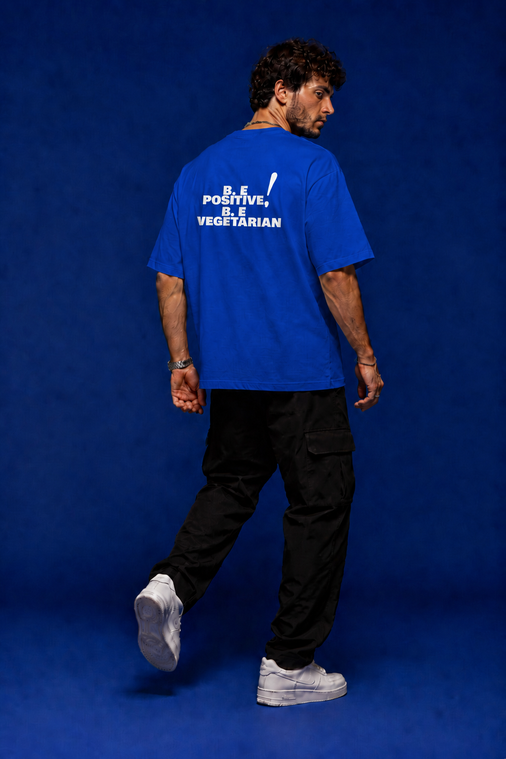 Blue Crafted "Be Positive Be Vegetarian" for live savers.
