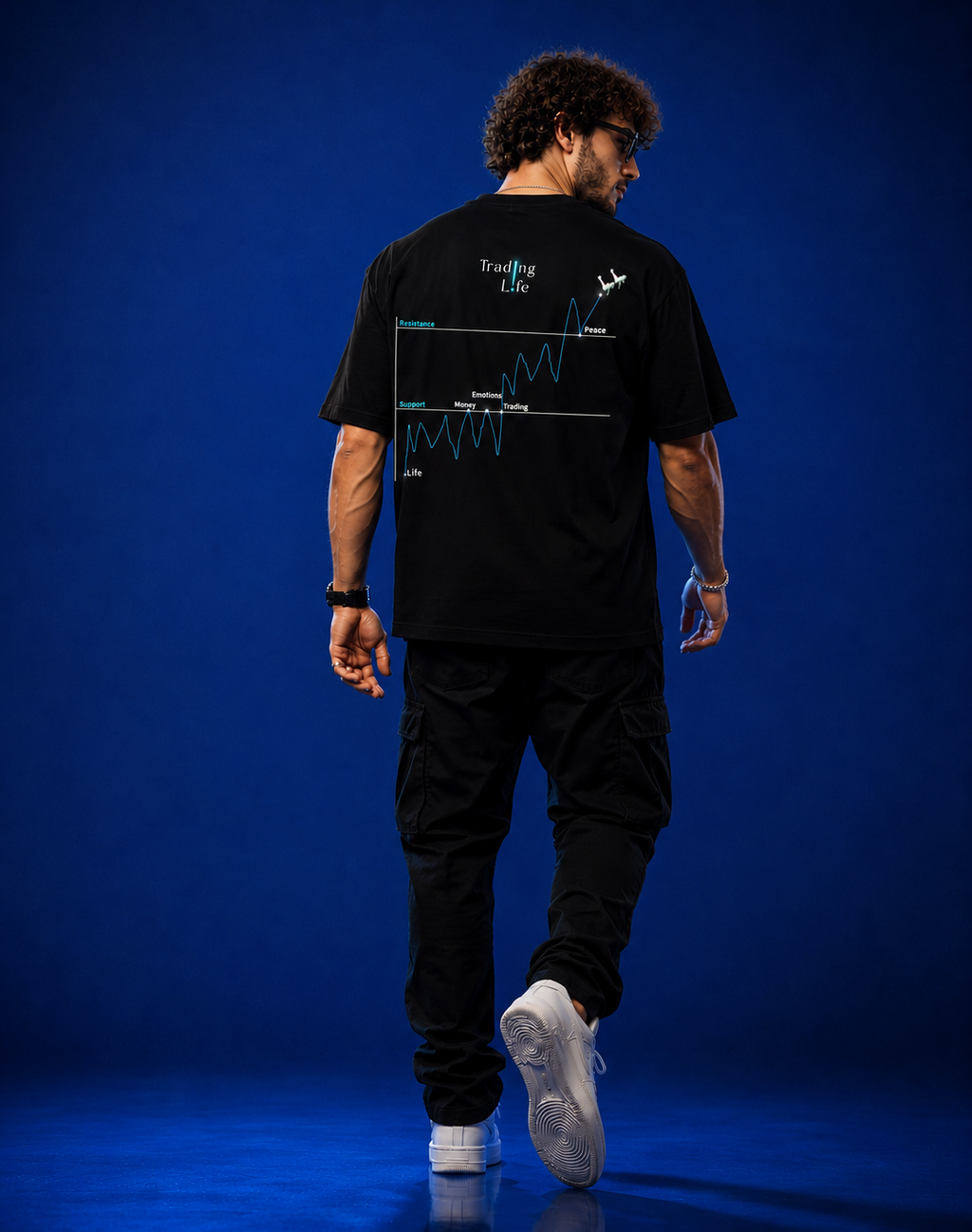 Black Crafted "Trading Life" Representing Life and Trading